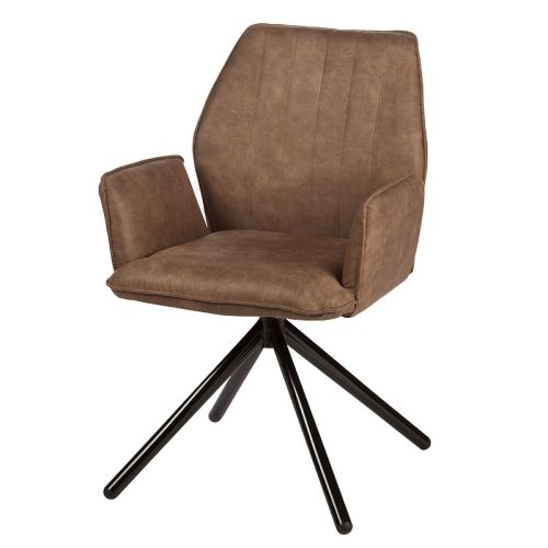 Classen arm dining chair brown Preston 22