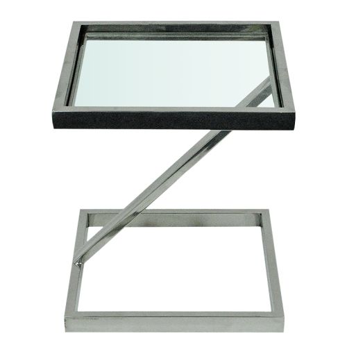 By Kohler  Side Table Hadlee 45x45x51cm With Clear Glass (108596)