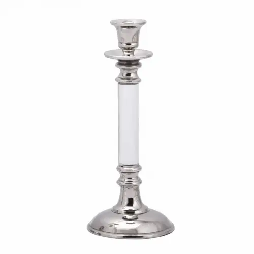 By Kohler  Candleholder Marsala 11x11x21cm Small white silver (111610)