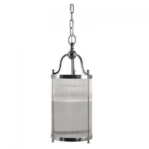 By Kohler  Ceiling Lamp 22x22x57cm silver glas chandelier (109897)