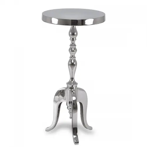 By Kohler  Side table three legs silver (103649)