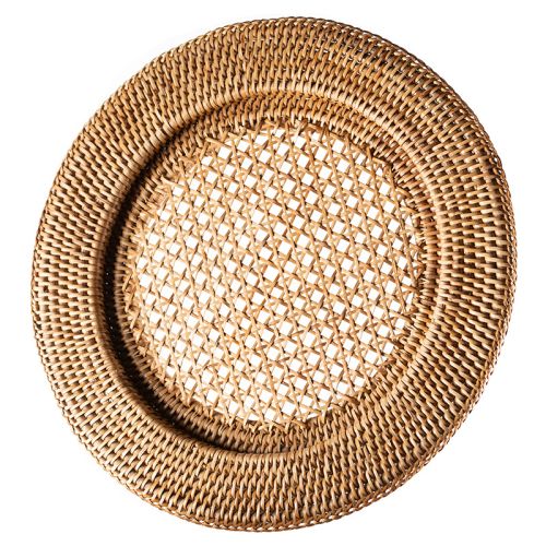 By Kohler  Underplate Vada 35x35x4cm woven rotan handmade (115176)