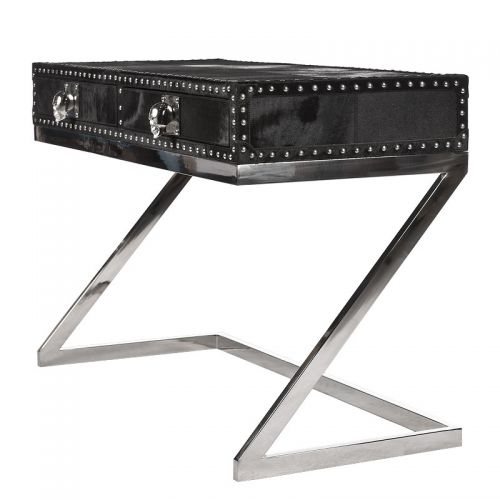 By Kohler  Writing Desk Glenville 110x50x75cm (Black Hair W/Skull) (109997)