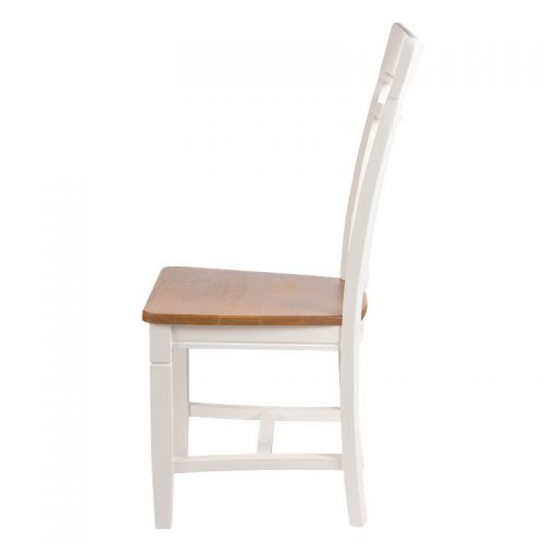 By Kohler  Dijon rural dining chair white and brown (100935)