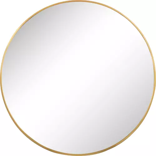 By Kohler  Golden wall mirror round 100 cm (200558)