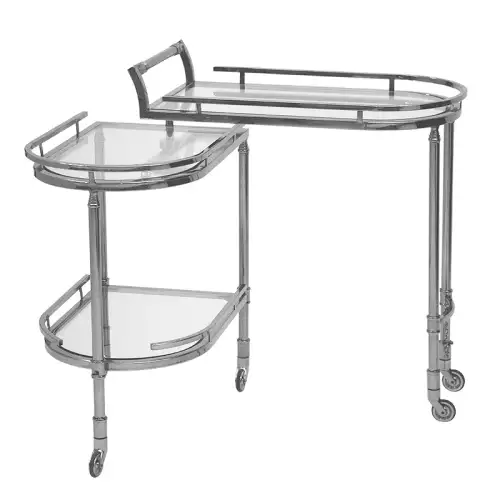 Bar Trolley Franklin (Clear Glass)