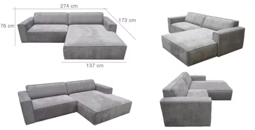 By Kohler  Posso Corner Sofa (201598)