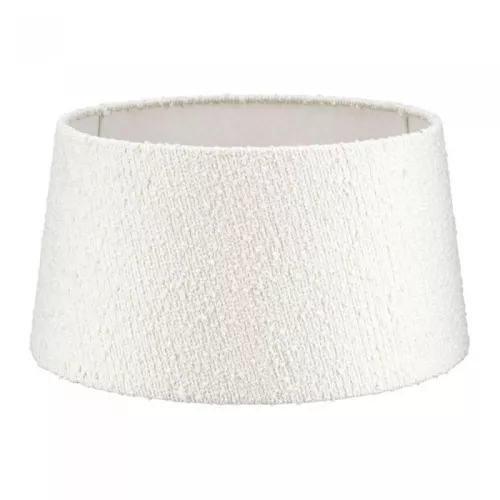 By Kohler  Lampshade Halfhoog (Drum) 45x35x23cm - Aspen bouclé blanc on white (201753)