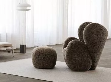 By Kohler  Buffa Armchair with footstool (201837)