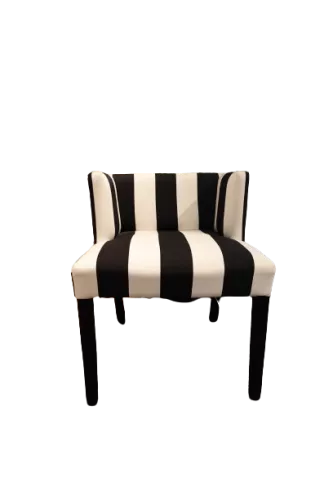 By Kohler  Clinton Side dining chair - SW Big Stripes - Kolonial Legs (101104)